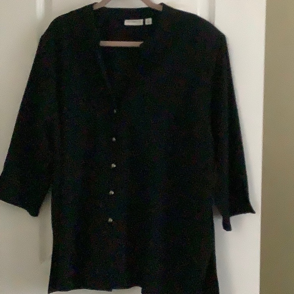 Susan Graver Black jacket 2X